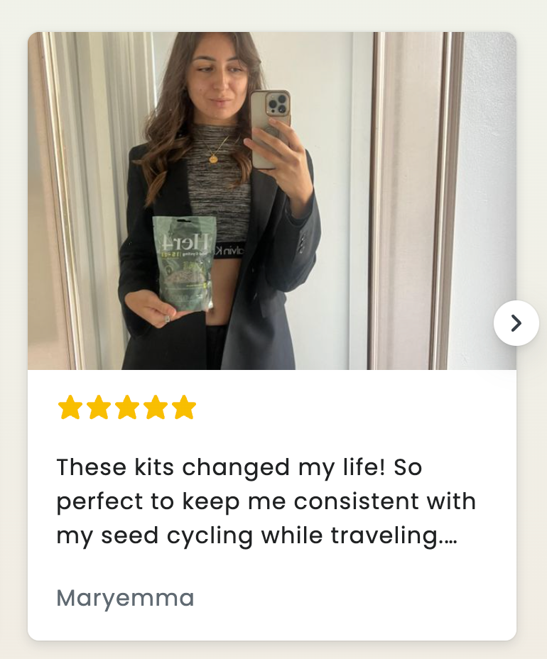 Seed Cycling for Menstrual Support and Hormone Balance · 1 Month Kit